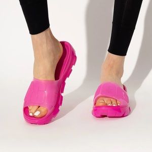 Women’s JELLA CLEAR SLIDE DRAGON FRUIT PINK 9